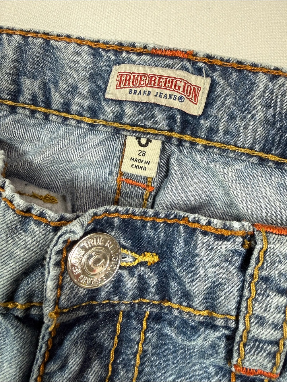 TRUE RELIGION Womens Jessie Super Baggy Cargo Big T Jogger Jeans 28 Y2K Skater - Picture 5 of 16